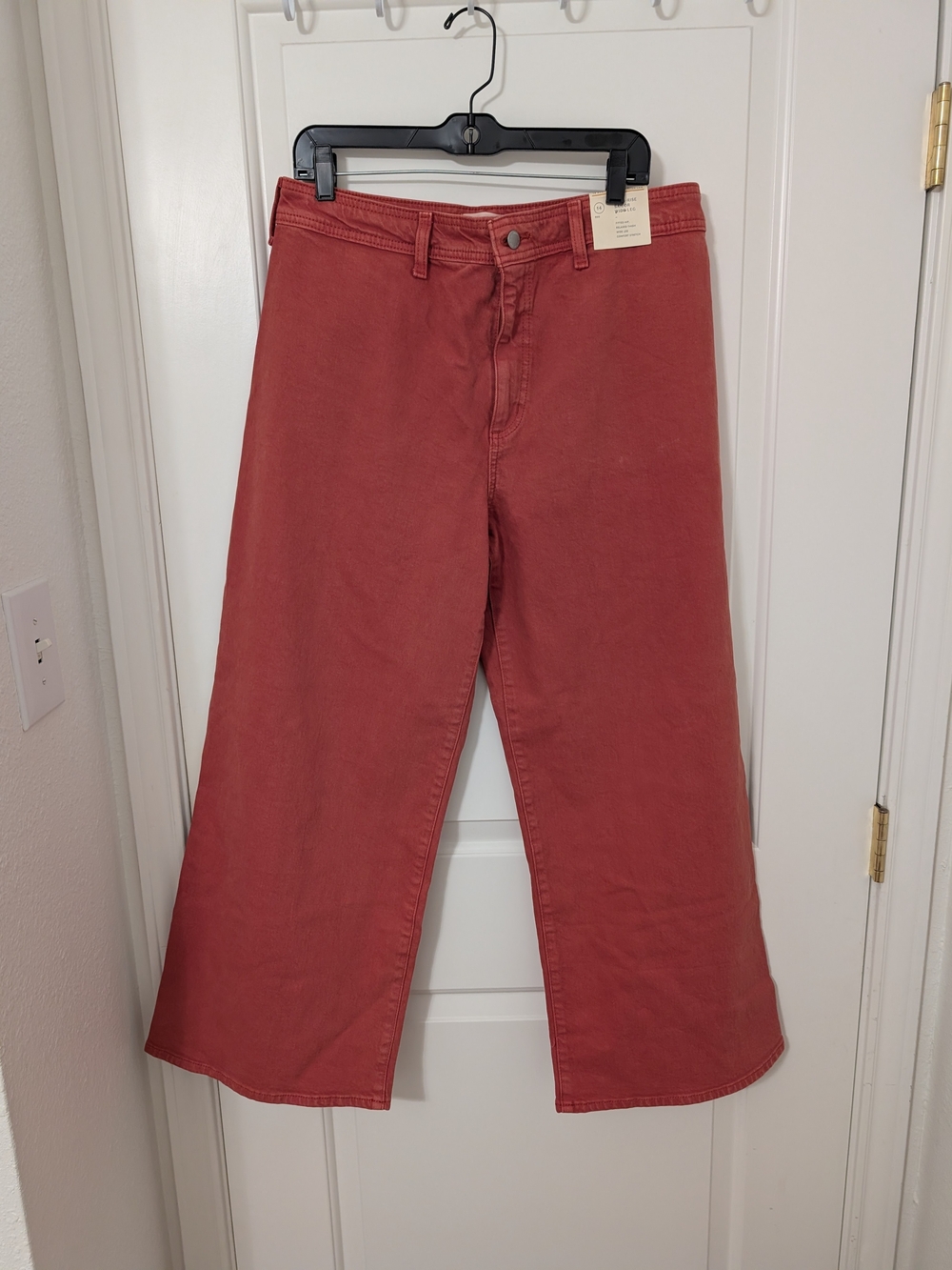 NWT Universal Thread High Rise Sailor Wide Leg Jeans Rust Size 14